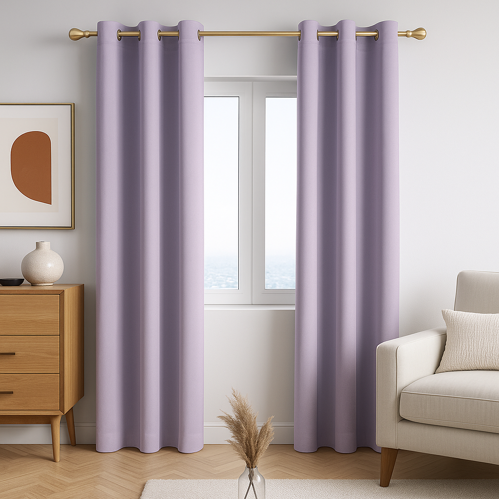 Cortinas Blackout 90% 2 Paneles (210 cms x 300cms) CADA PANEL DIVIDIDO EN 150 cms +  INCLUYEN ARGOLLA