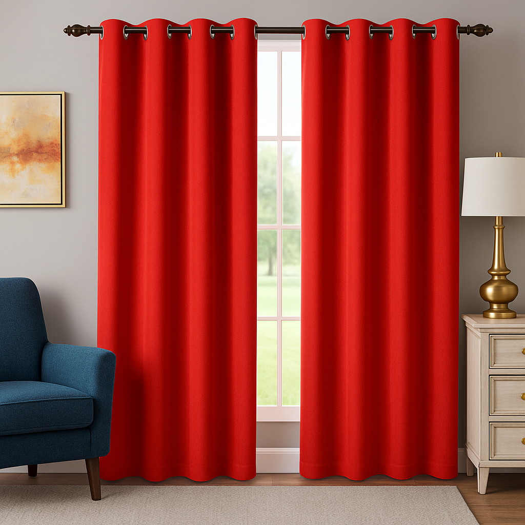 Cortinas Blackout 100% 2 Paneles cada uno de 150 cms (230 x 300cm) INCLUYEN OJAL