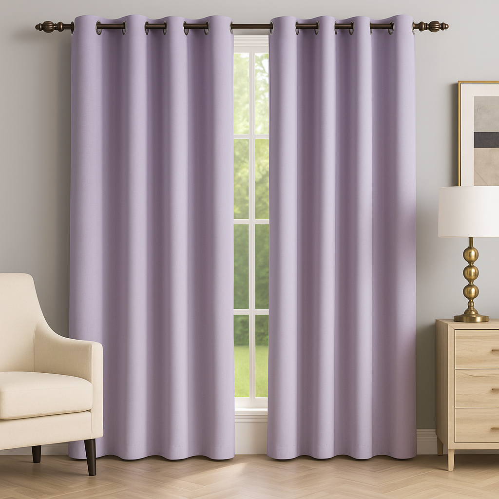 Cortinas Blackout 100% 2 Paneles cada uno de 150 cms (230 x 300cm) INCLUYEN OJAL