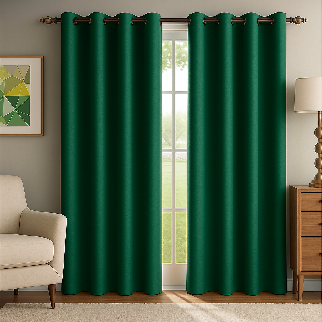 Cortinas Blackout 100% 2 Paneles cada uno de 150 cms (230 x 300cm) INCLUYEN OJAL