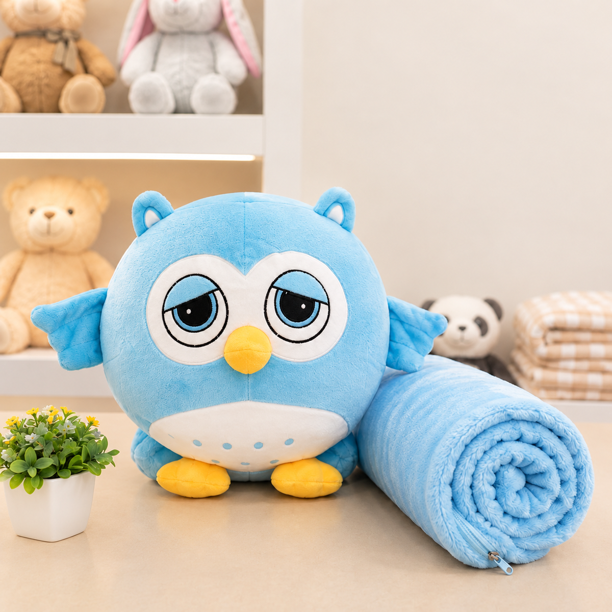 Peluches Pijameros 2 en 1 con Cobija