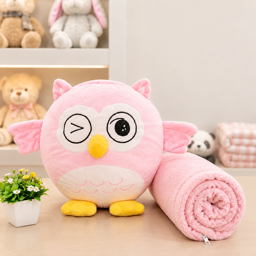 Peluches Pijameros 2 en 1 con Cobija