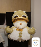 Juego de Espaldar De Silla Diseño Navideño DORADO PEQUEÑO X6 UNIDADES