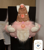 Juego de Espaldar De Silla Diseño Navideño ORO ROSA X6 UNIDADES