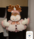 Juego de Espaldar De Silla Diseño Navideño ORO ROSA X6 UNIDADES