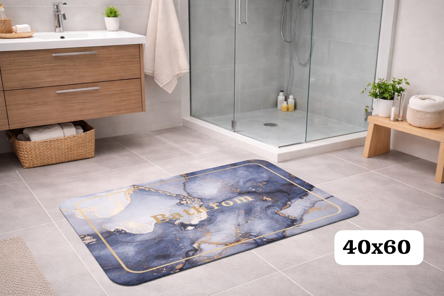 Tapete 40x60 cm Diseño Clásico y Elegante