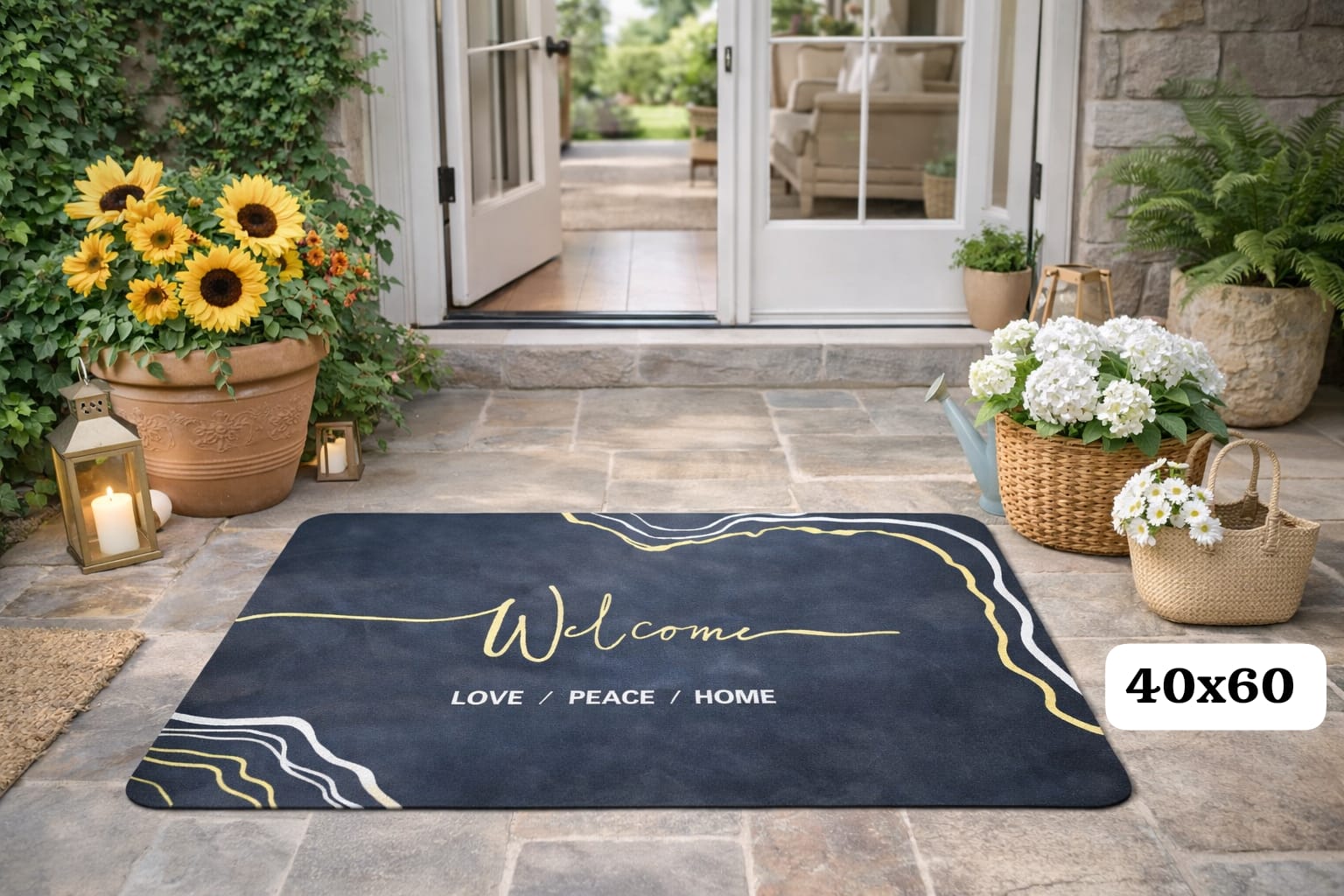 Tapete 40x60 cm Diseño Clásico y Elegante