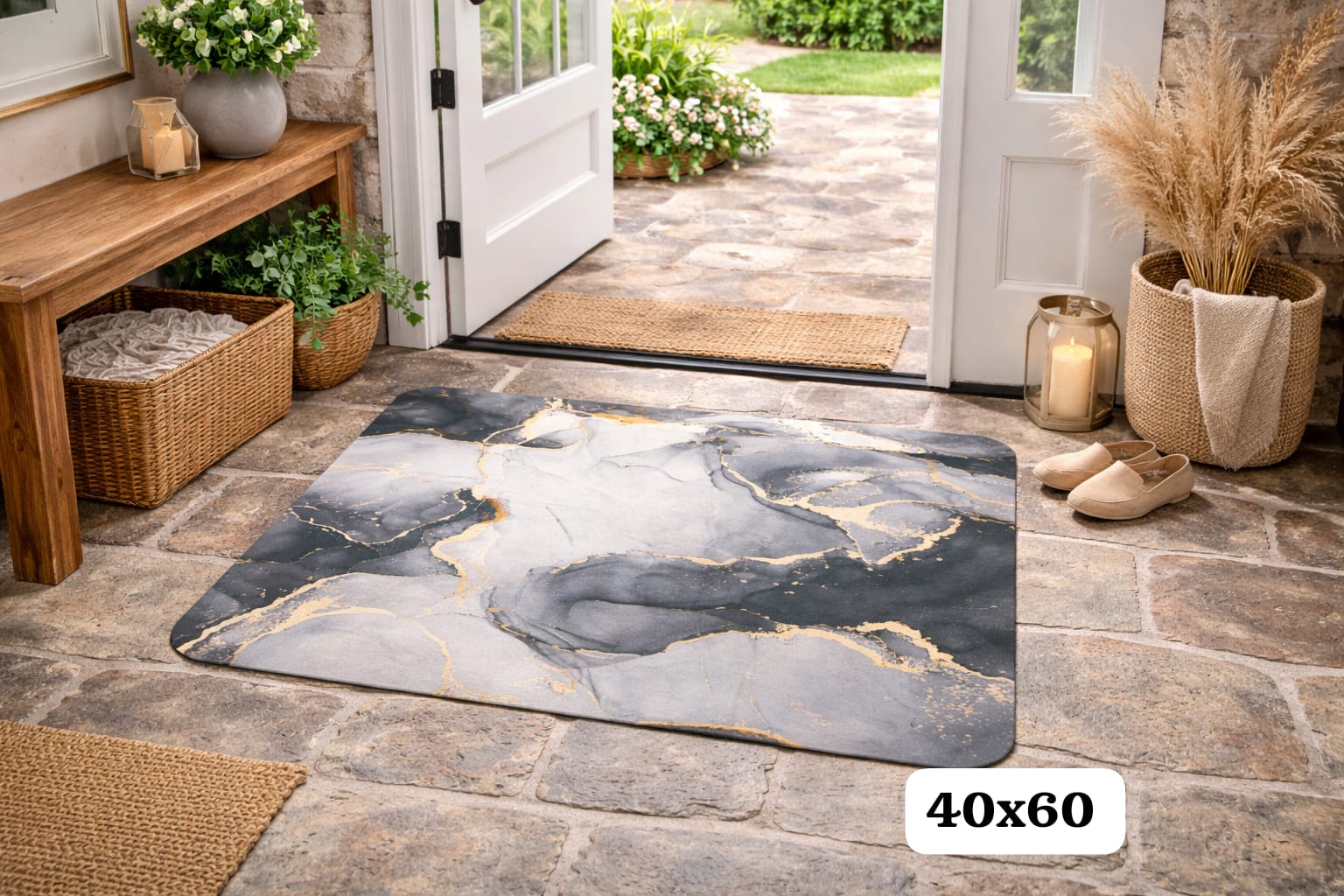 Tapete 40x60 cm Diseño Clásico y Elegante