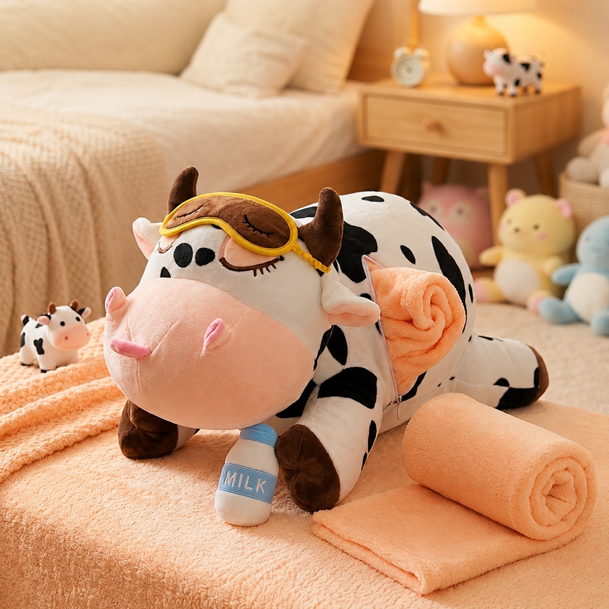 Peluches Pijameros 2 en 1 con Cobija