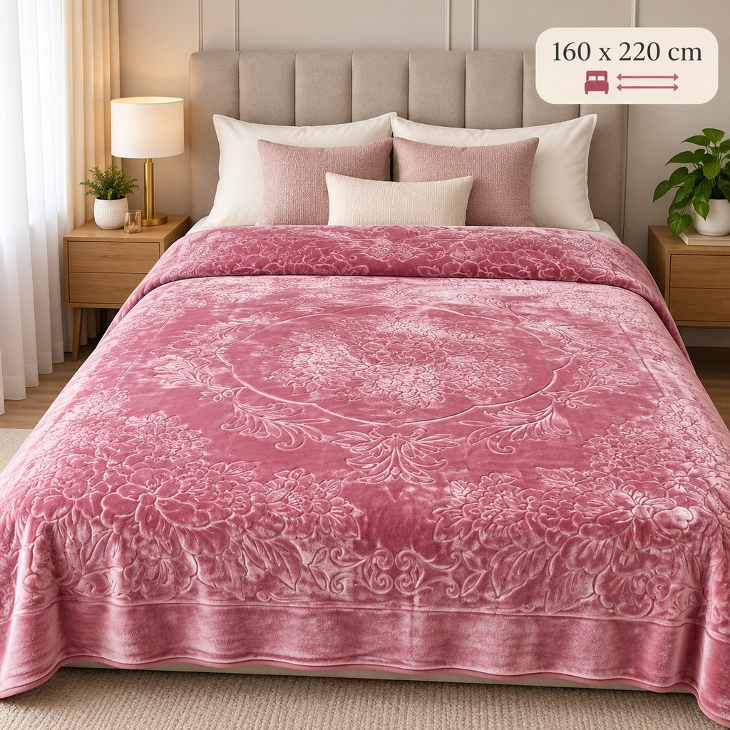 Cobija Térmica Bordada Floral