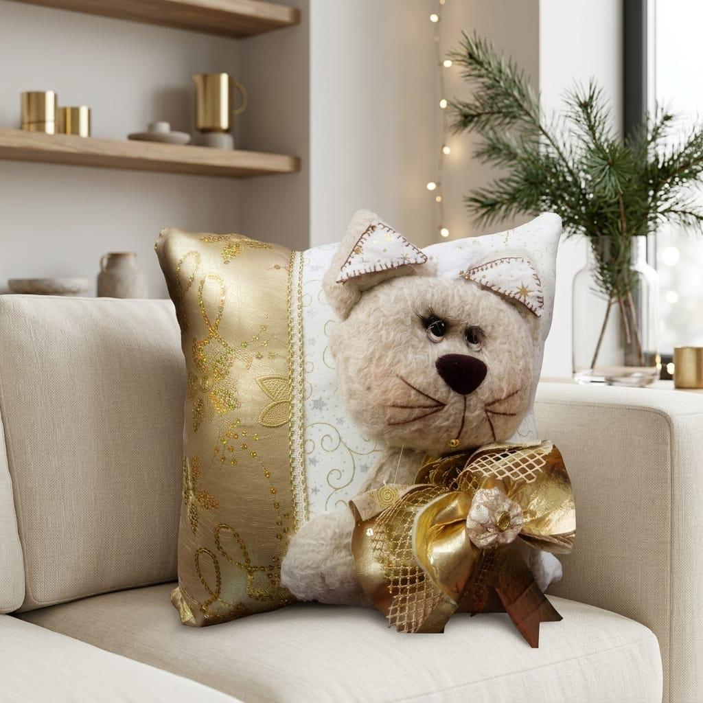 Cojín Navideño Brillante Decorativo Multidiseño