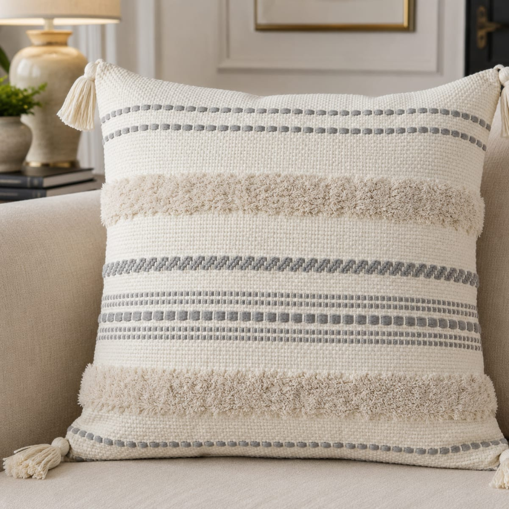 Cojín Decorativo Bordado Multidiseño 45 × 45 cm