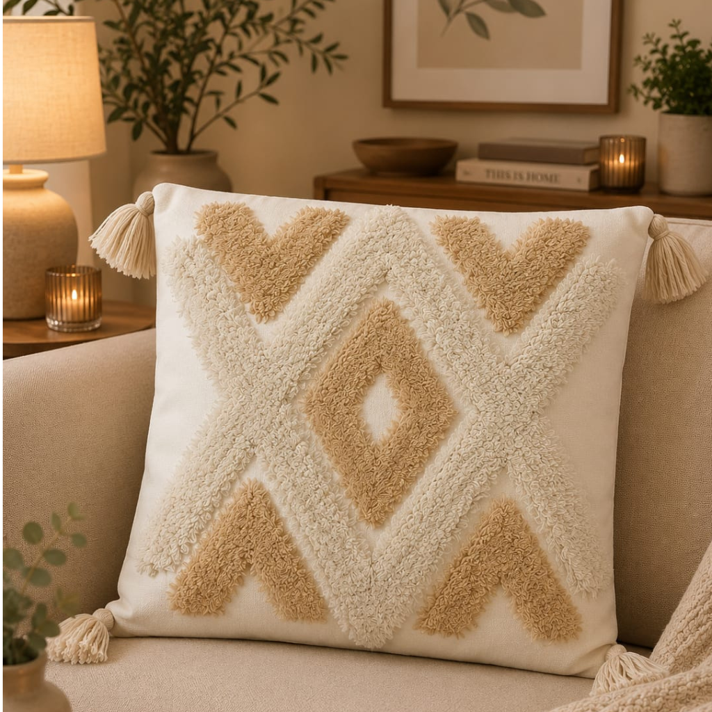 Cojín Decorativo Bordado Multidiseño 45 × 45 cm