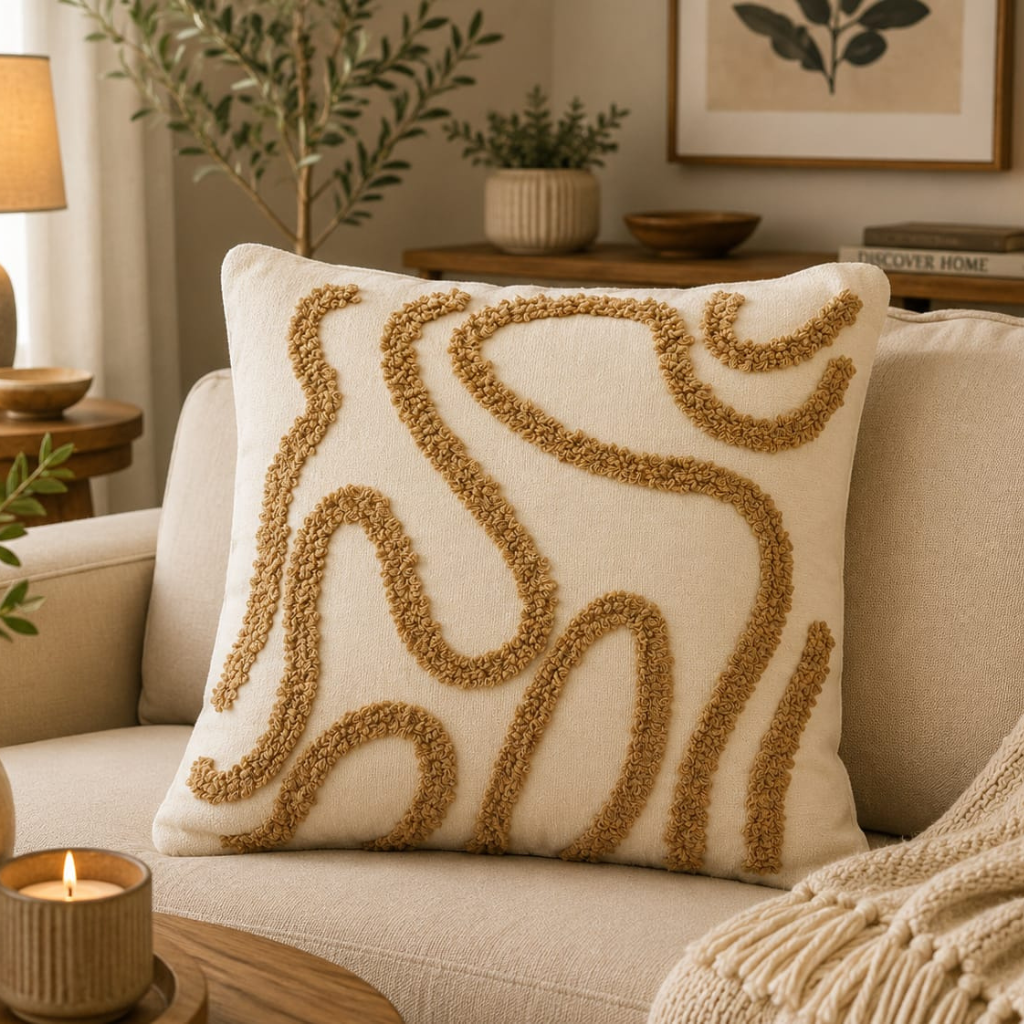Cojín Decorativo Bordado Multidiseño 45 × 45 cm