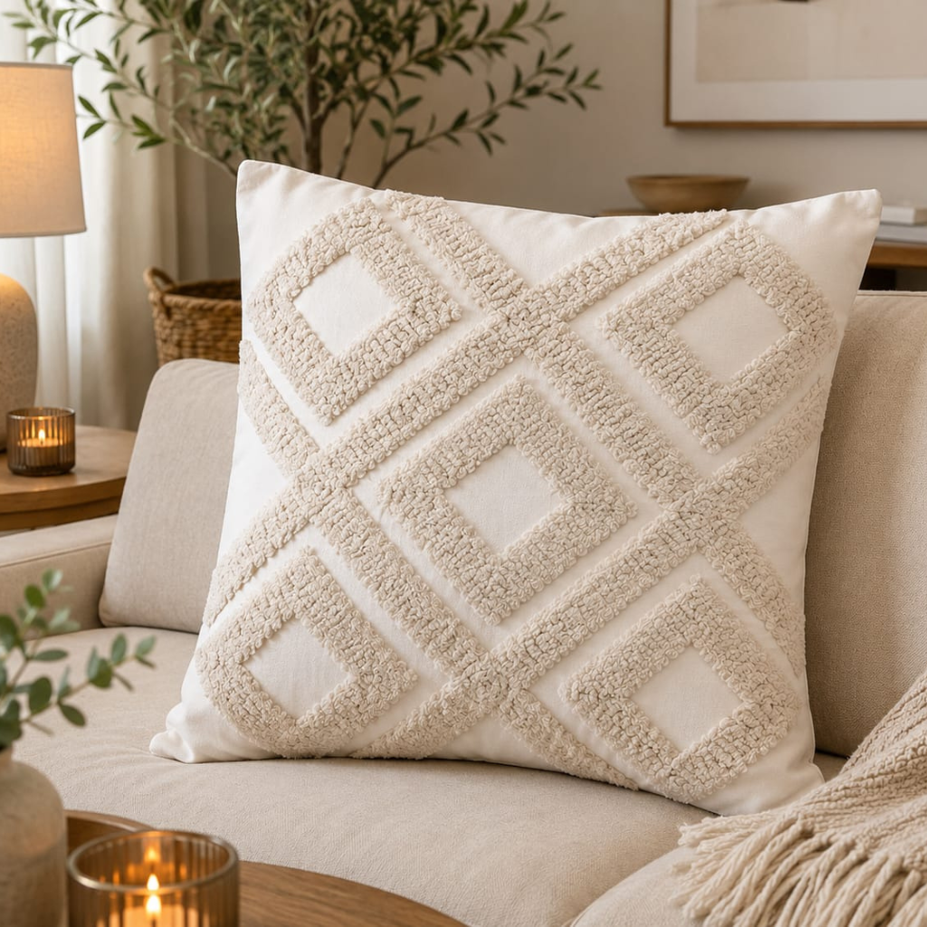 Cojín Decorativo Bordado Multidiseño 45 × 45 cm