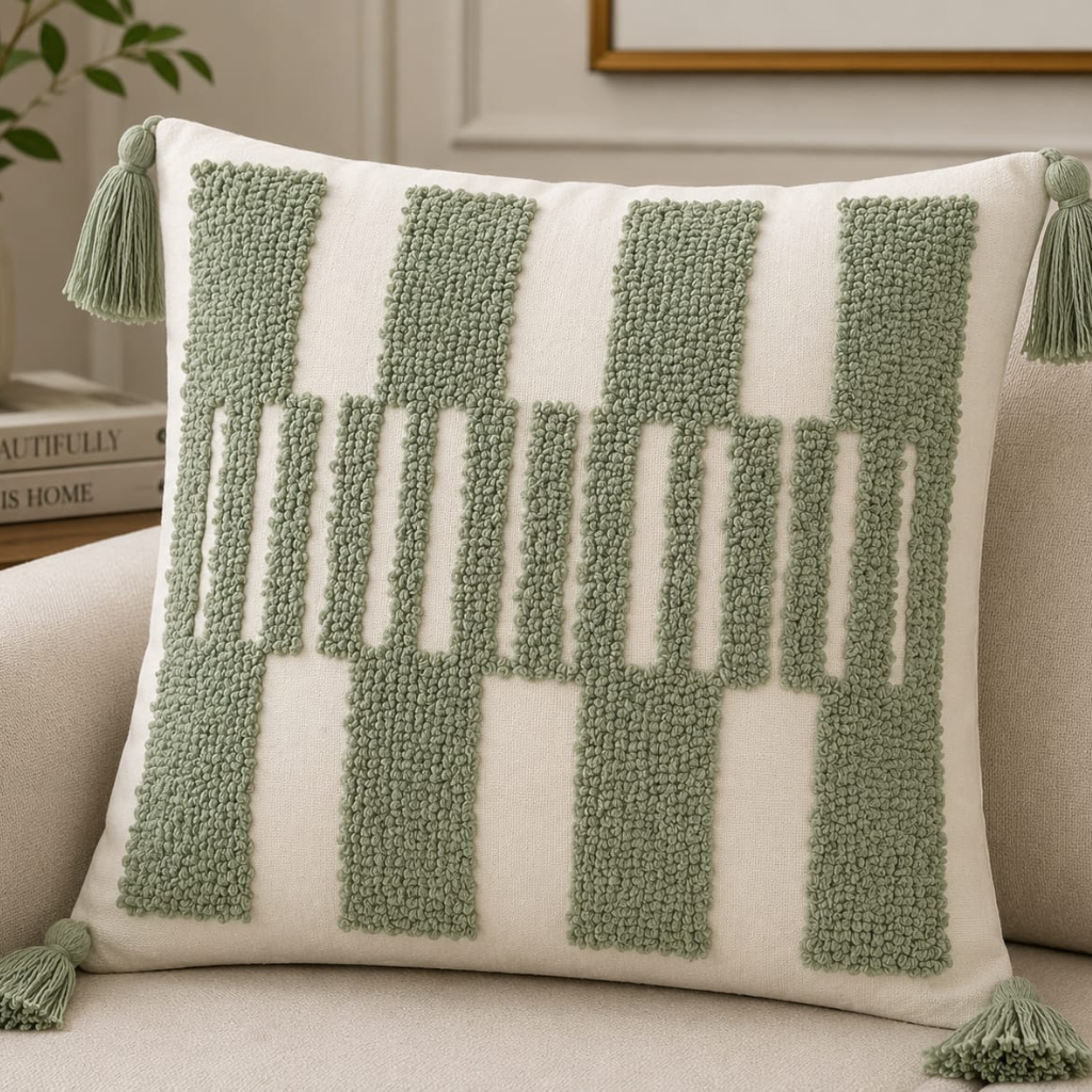 Cojín Decorativo Bordado Multidiseño 45 × 45 cm