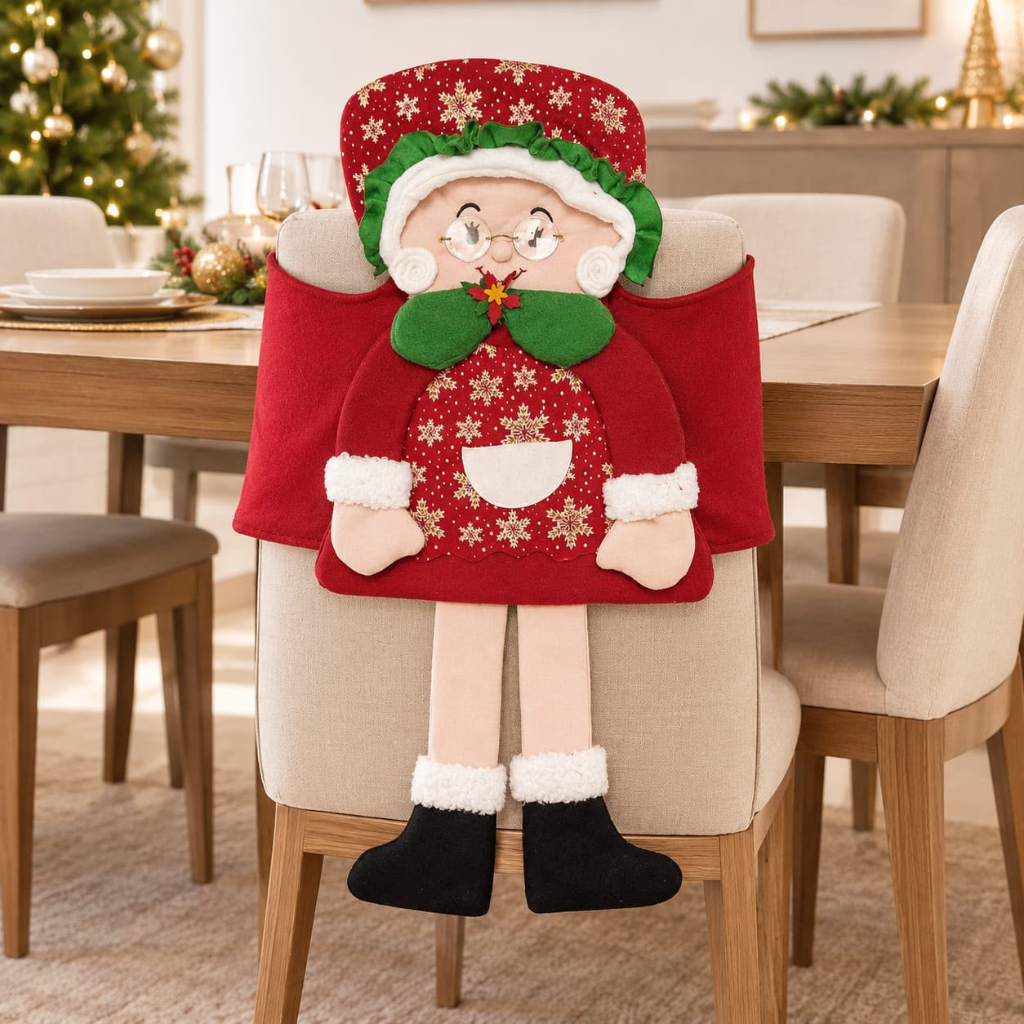 Espaldar Decorativo Navideño para Silla - con piernas