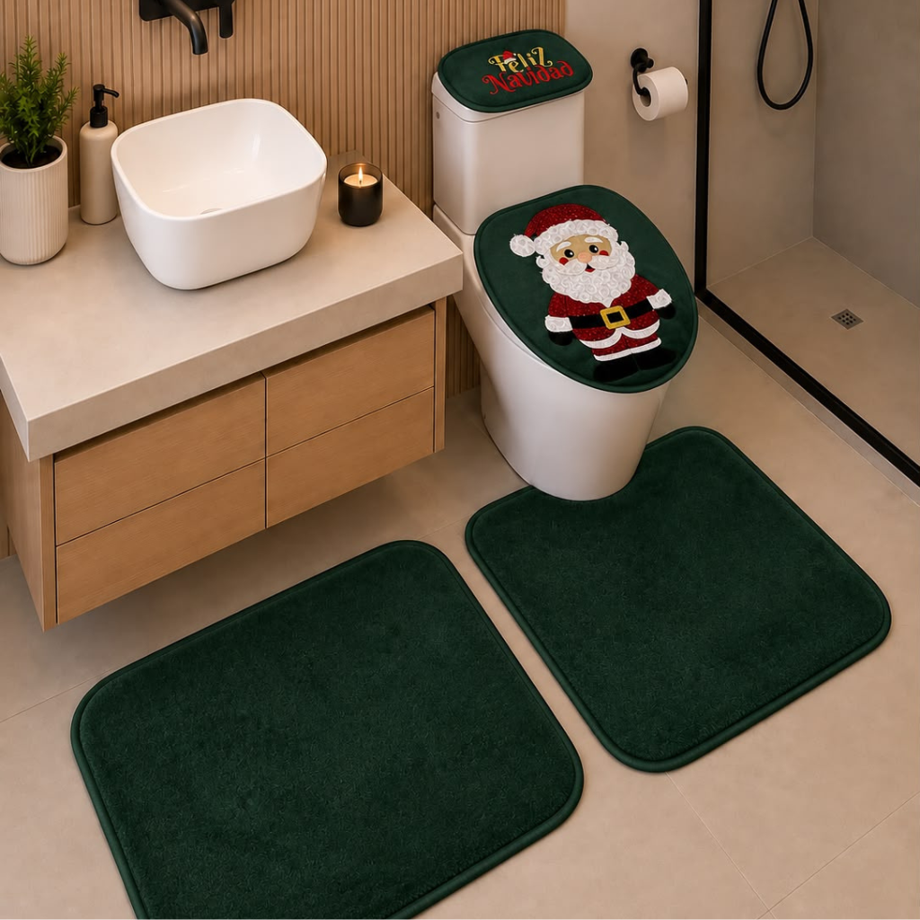 Juego de Baño Navideño Decorativo - sin toalla