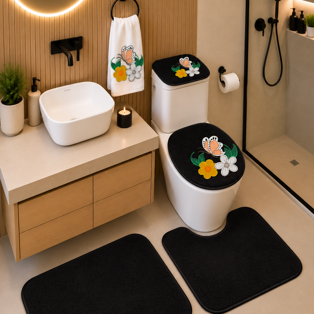 Juego de Baño de 5 Piezas Decorativo