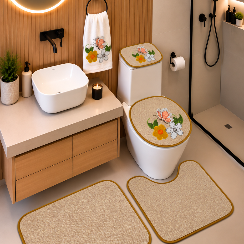 Juego de Baño de 5 Piezas Decorativo