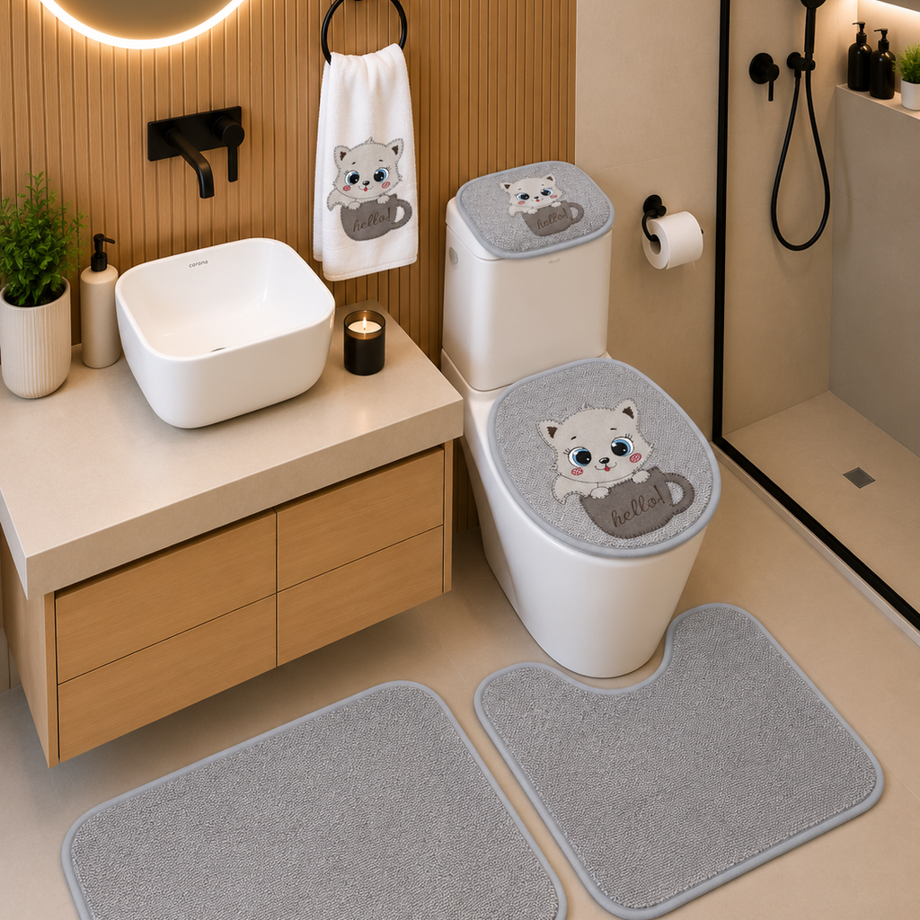 Juego de Baño de 5 Piezas Decorativo