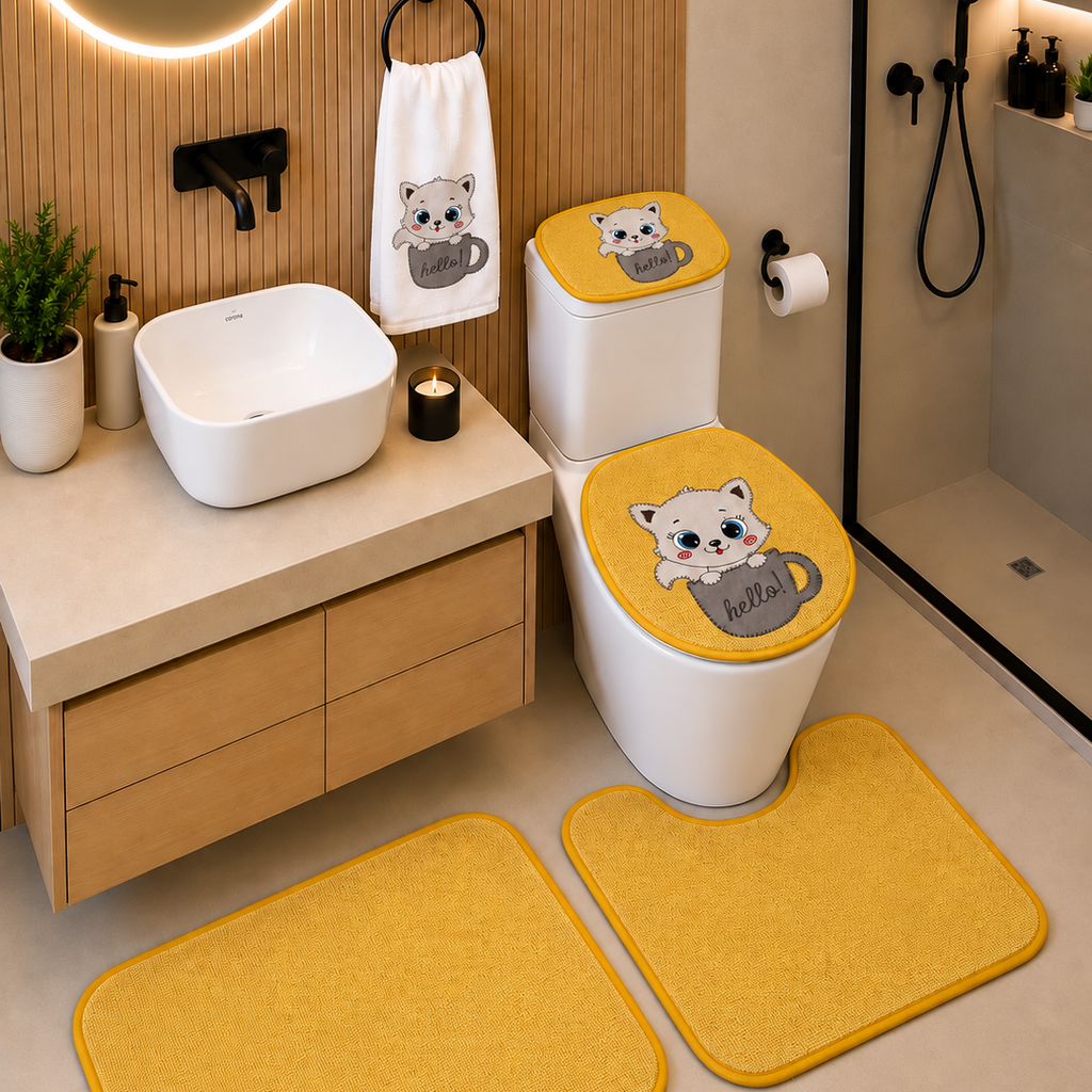 Juego de Baño de 5 Piezas Decorativo