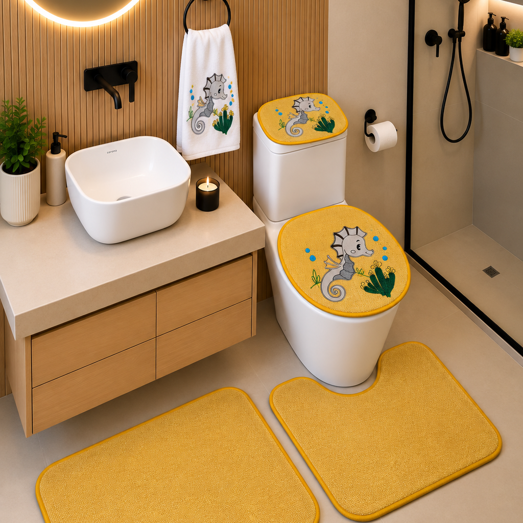 Juego de Baño de 5 Piezas Decorativo