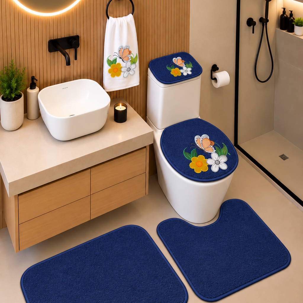 Juego de Baño de 5 Piezas Decorativo