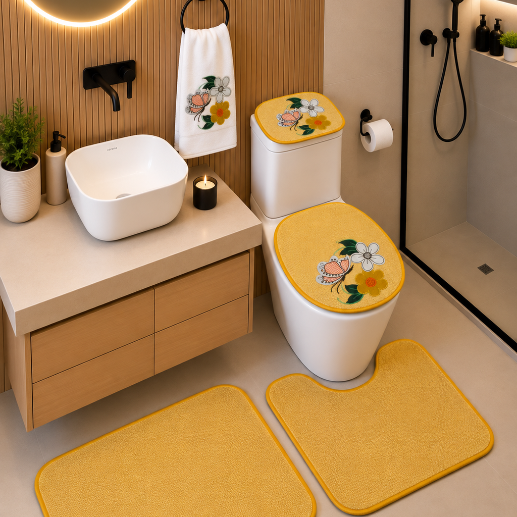Juego de Baño de 5 Piezas Decorativo