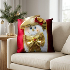 Cojín Navideño Brillante Decorativo Multidiseño