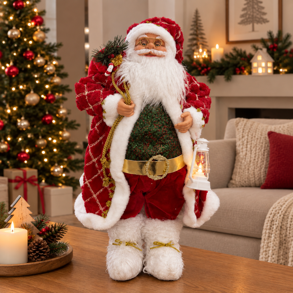 Muñeco Navideño Papá Noel Decorativo Mediano