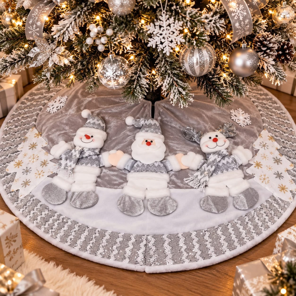Pie de Árbol Navideño Decorativo - Grande - Multidiseño