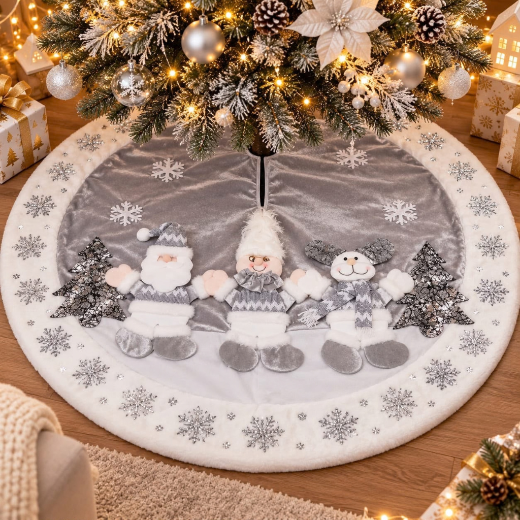 Pie de Árbol Navideño Decorativo - Multidiseño