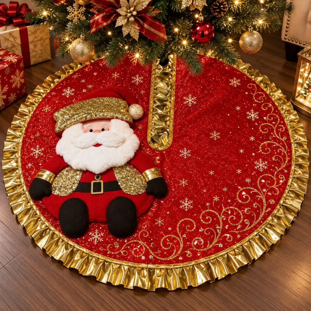 Pie de Árbol Navideño Decorativo - Multidiseño