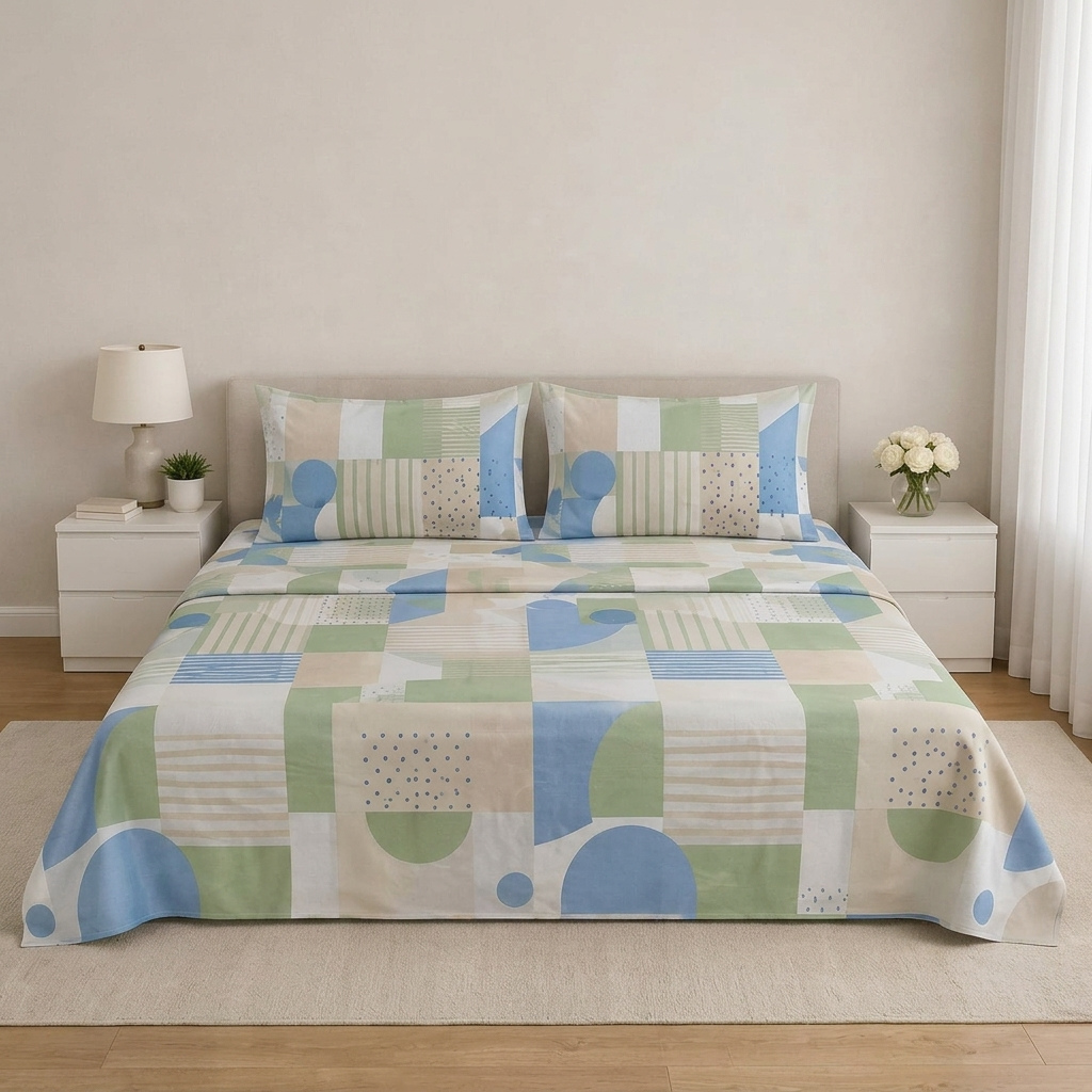 Juego de Sábanas Bellísima Cama Doble Estampada