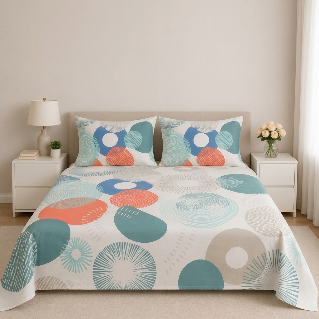 Juego de Sábanas Bellísima Cama Doble Estampada