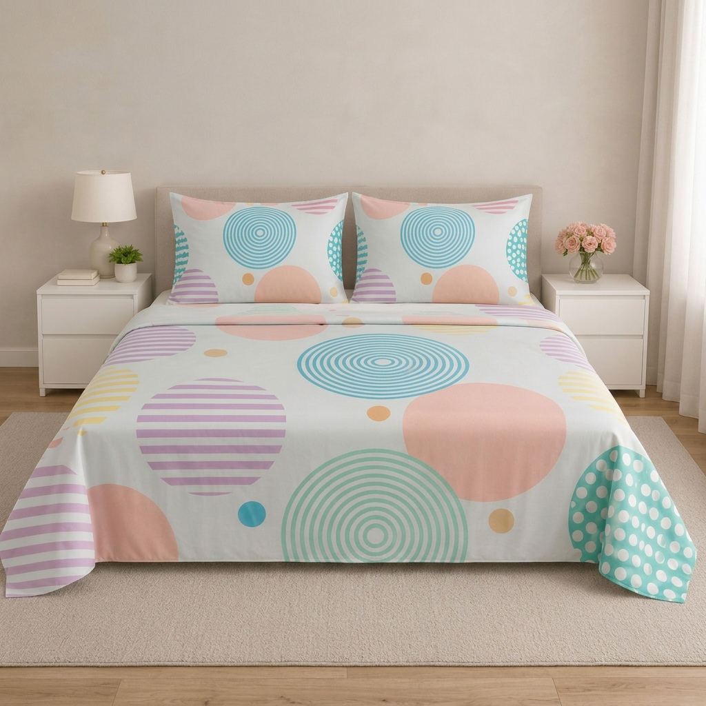 Juego de Sábanas Bellísima Cama Doble Estampada