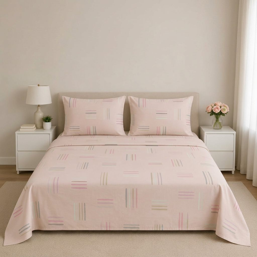 Juego de Sábanas Bellísima Cama Doble Estampada