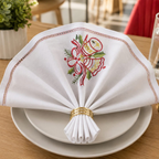 Servilleta Navideña de Mesa Bordada - Multidiseño
