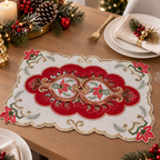 Set de 6 Individuales Navideños Bordados - Multidiseño