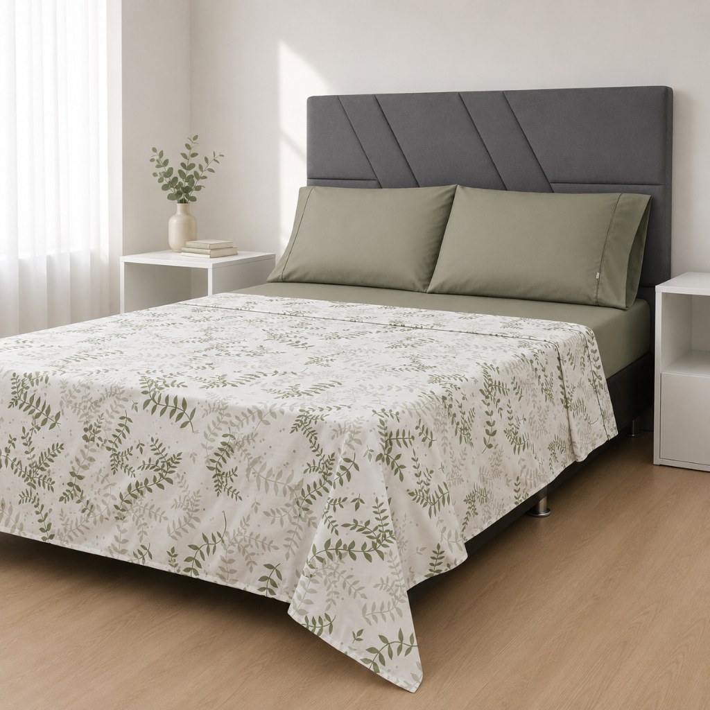 Sueño Real 200 Hilos Naturaleza Verde Oliva